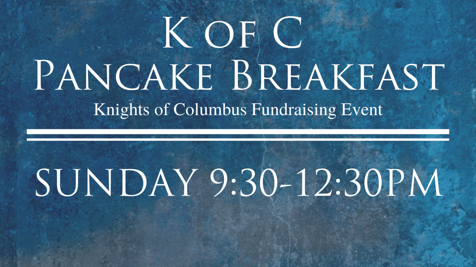 K of C Pancake Breakfast St. Joseph Maumee